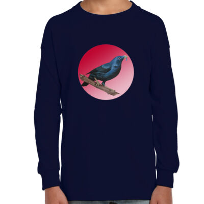 Satin Bowerbird - Kids Long Sleeve 2 Thumbnail