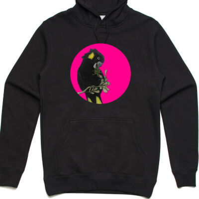 Yellow Tailed Black Cockatoo - Hoodie 2 Thumbnail
