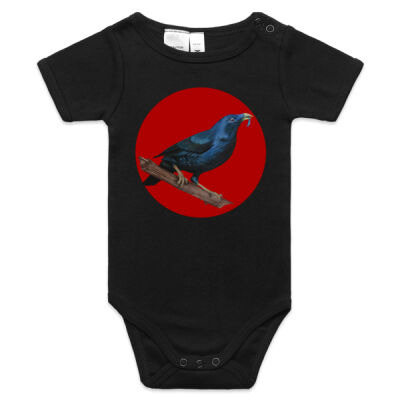 Satin Bowerbird Onesie Thumbnail